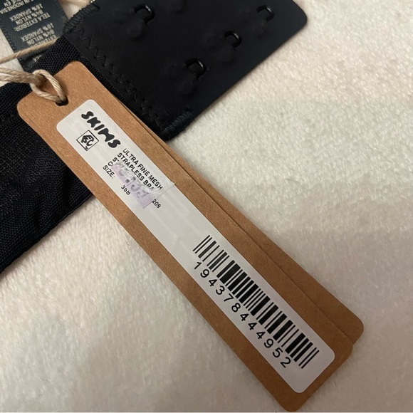 New! Skims Ultrafine Mesh Strapless Bra in Onyx Black NWT 3680 - Picture 3 of 9